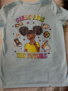 The Children's Place Light Blue 'Girls Are The Future' Graphic Tee